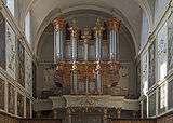 Pipe organs inside Saint-Pierre des Chartreux in Toulouse