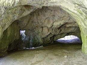 Photograph of cave interior