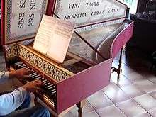 Video of Prelude in D minor BWV 926 played on harpsichord