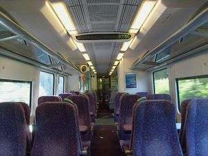 The interior of Standard Class aboard the Siemens Class 185 Pennine Desiro