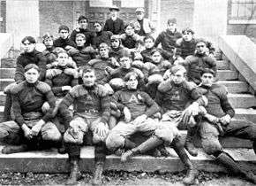 Black & white image of the fall 1900 Alabama Polytechnic Institute, now Auburn University, varsity football team.