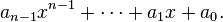 a_{n-1}x^{n-1} + \cdots + a_1x + a_0.\,