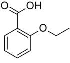 Skeletal formula of 2-ethoxybenzoic acid