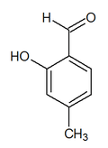 Chemical structure of 2-hydroxy-4-methylbenzaldehyde