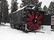 Steam Powered Rotary Snow Blower