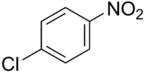 Skeletal formula of 4-nitrochlorobenzene