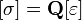  [\sigma] = \mathbf{Q}[\varepsilon] 