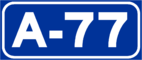 Autovía A-77 shield}}