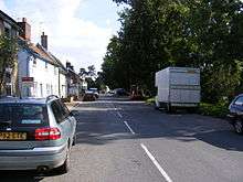 Image of A1120 road in Peasenhall