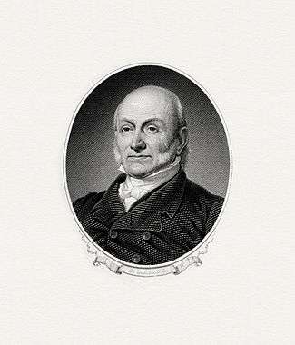 BEP engraved portrait of Adams as president