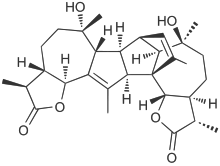 Skeletal formula of absinthin