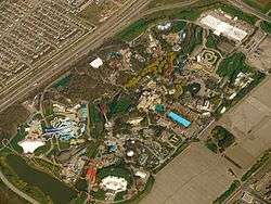 View of Canada's Wonderland from an airplane in 2011.