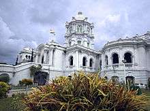 Facade of a Ujjayanta Palace, used earlier as the state's Legislative Assembly