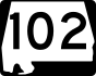 State Route 102 marker