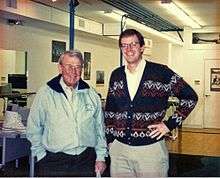 Alan H. Tripp in 1993 with William Hewlett, an early mentor and investor in SCORE!