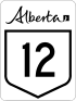 Alberta Highway 12 shield