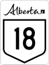Alberta Highway 18 shield