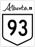 Alberta Highway 93 shield