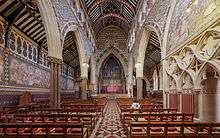 interior of ornate Victorian church