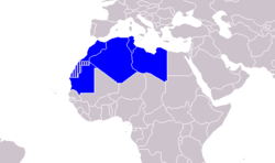 Map of the Arab Maghreb Union