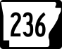 Highway 236 marker
