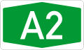 Slovenian A2 motorway shield