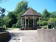 The Bandstand in Telford Town Park.