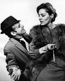 Bob Fosse and Viveca Lindfors in 1963.