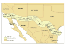  Map of the U.S. – Mexico Border Region