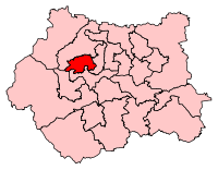 A medium-to-large constituency, located in the southeast of the county.