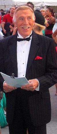 Bruce Forsyth in a tuxedo