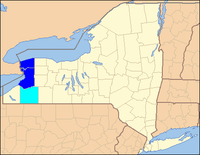 Map of Buffalo – Niagara Falls Metropolitan Area