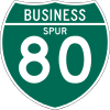 Business Spur Interstate 80 shield marker