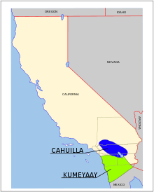 map of California with tribal areas