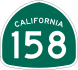 State Route 158 marker