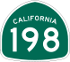 State Route 198 marker