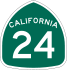 State Route 24 marker