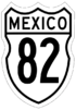 Federal Highway 82 shield