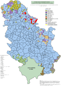Ethnic map of Serbia