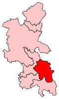 A medium constituency in the southest of the county.