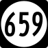 State Route 659 marker