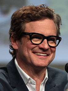 Photo of Colin Firth at the San Diego Comic-Con International in 2014.