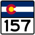 State Highway 157 marker