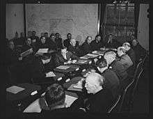 A meeting of the Combined Munitions Assignments Board in February 1943.