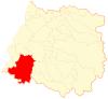 Location of the Cauquenes commune in the Maule Region