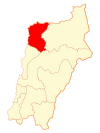 Map of Chañaral commune in the Atacama Region