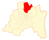 Map of Colina commne in Santiago Metropolitan Region
