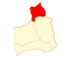 Map of General Lagos commune in Arica and Parinacota Region