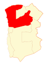 Map of Huara in Tarapacá Region