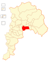 Location of the Llay-Llay commune in the Valparaíso Region